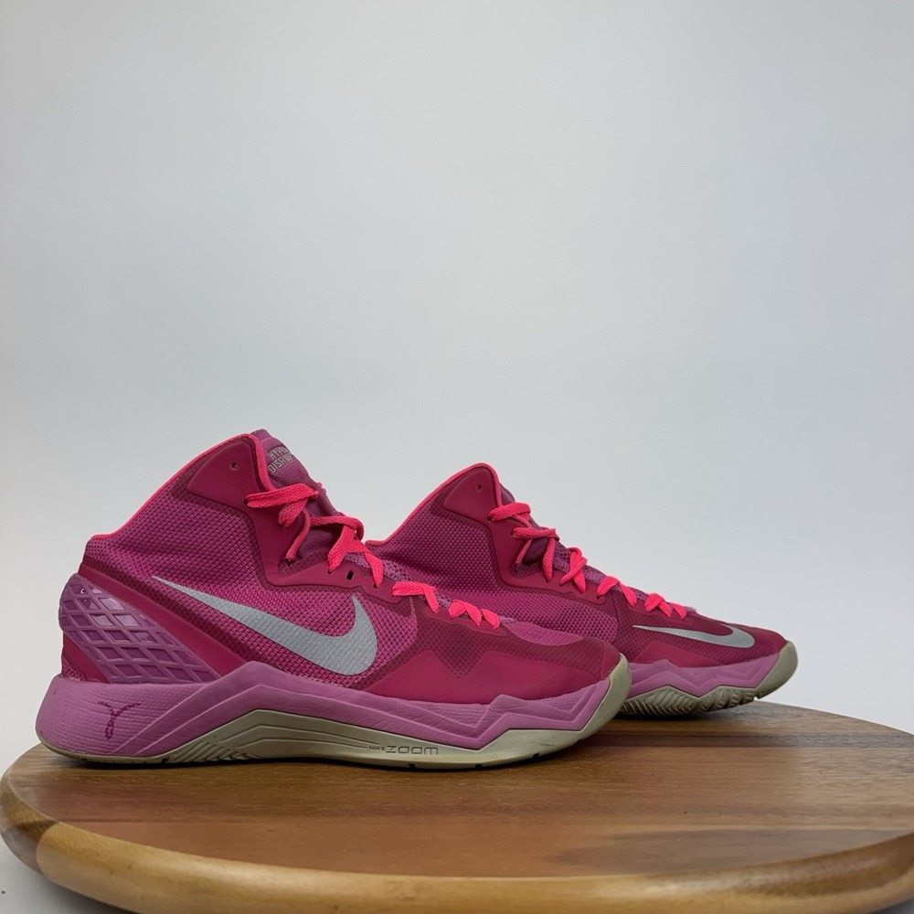 Big Kids Boys Nike Hyperdunk 2016 Breast Cancer Pink Basketball Sneakers Size‎ 5
